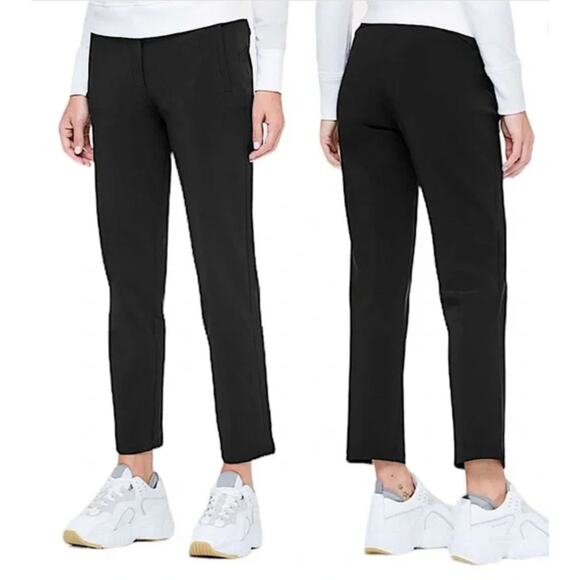 Lululemon On the Move Pant 28" US 2 Black Straight Leg Travel Work Stretch - Picture 1 of 11